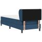 Preview: Boxspringbett mit Matratze Blau 80x200 cm Stoff