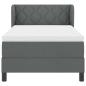 Preview: Boxspringbett mit Matratze Dunkelgrau 90x190 cm Stoff