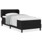 Preview: Boxspringbett mit Matratze Schwarz 90x200 cm Stoff