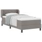Preview: Boxspringbett mit Matratze Taupe 90x200 cm Stoff