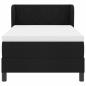 Preview: Boxspringbett mit Kopfteil Schwarz 100 x 200 cm Stoff