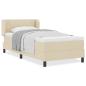 Preview: Boxspringbett mit Matratze Creme 100x200 cm Stoff
