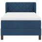 Preview: Boxspringbett mit Matratze Blau 100x200 cm Stoff