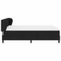 Preview: Boxspringbett mit Matratze Schwarz 140x190 cm Stoff