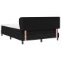 Preview: Boxspringbett mit Matratze Schwarz 140x190 cm Stoff