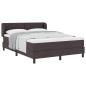 Preview: Boxspringbett mit Matratze Dunkelbraun 140x190 cm Stoff