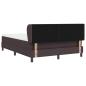 Preview: Boxspringbett mit Matratze Dunkelbraun 140x190 cm Stoff