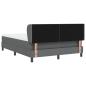 Preview: Boxspringbett mit Matratze Dunkelgrau 140x200 cm Stoff