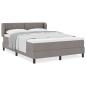 Preview: Boxspringbett mit Matratze Taupe 140x200 cm Stoff