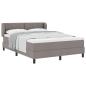 Preview: Boxspringbett mit Matratze Taupe 140x200 cm Stoff