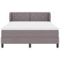 Preview: Boxspringbett mit Matratze Taupe 160x200 cm Stoff