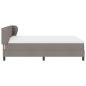 Preview: Boxspringbett mit Matratze Taupe 160x200 cm Stoff