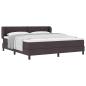Preview: Boxspringbett mit Matratze Dunkelbraun 180x200 cm Stoff
