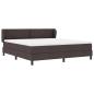Preview: Boxspringbett mit Matratze Dunkelbraun 180x200 cm Stoff