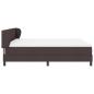 Preview: Boxspringbett mit Matratze Dunkelbraun 180x200 cm Stoff