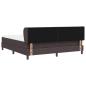 Preview: Boxspringbett mit Matratze Dunkelbraun 180x200 cm Stoff