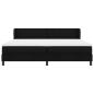 Preview: Boxspringbett mit Matratze Schwarz 200x200 cm Stoff