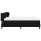 Preview: Boxspringbett mit Matratze Schwarz 200x200 cm Stoff