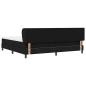 Preview: Boxspringbett mit Matratze Schwarz 200x200 cm Stoff