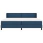 Preview: Boxspringbett mit Matratze Blau 200x200 cm Stoff