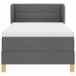 Preview: Boxspringbett mit Matratze Dunkelgrau 80x200 cm Stoff