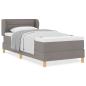 Preview: Boxspringbett mit Matratze Taupe 80x200 cm Stoff