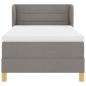 Preview: Boxspringbett mit Matratze Taupe 100x200 cm Stoff