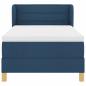 Preview: Boxspringbett mit Matratze Blau 100x200 cm Stoff