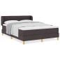 Preview: Boxspringbett mit Matratze Dunkelbraun 140x190 cm Stoff