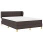 Preview: Boxspringbett mit Matratze Dunkelbraun 140x190 cm Stoff