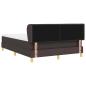 Preview: Boxspringbett mit Matratze Dunkelbraun 140x190 cm Stoff
