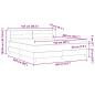 Preview: Boxspringbett mit Matratze Hellgrau 160x200 cm Stoff