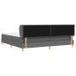 Preview: Boxspringbett mit Matratze Dunkelgrau 200x200 cm Stoff