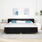 Preview: Boxspringbett mit Matratze Schwarz 200x200 cm Stoff