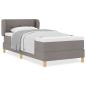 Preview: Boxspringbett mit Matratze Taupe 80x200 cm Stoff