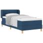 Preview: Boxspringbett mit Matratze Blau 80x200 cm Stoff