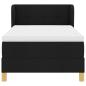 Preview: Boxspringbett mit Matratze Schwarz 100x200 cm Stoff