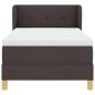 Preview: Boxspringbett mit Matratze Dunkelbraun 100x200 cm Stoff