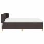 Preview: Boxspringbett mit Matratze Dunkelbraun 140x190 cm Stoff