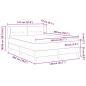 Preview: Boxspringbett mit Matratze Schwarz 140x200 cm Stoff
