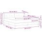Preview: Boxspringbett mit Matratze Hellgrau 160x200 cm Stoff