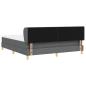 Preview: Boxspringbett mit Matratze Dunkelgrau 180x200 cm Stoff
