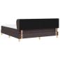 Preview: Boxspringbett mit Matratze Dunkelbraun 180x200 cm Stoff