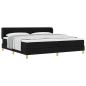 Preview: Boxspringbett mit Matratze Schwarz 200x200 cm Stoff