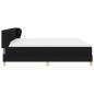 Preview: Boxspringbett mit Matratze Schwarz 200x200 cm Stoff