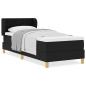 Preview: Boxspringbett mit Matratze Schwarz 80x200 cm Stoff