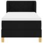Preview: Boxspringbett mit Matratze Schwarz 80x200 cm Stoff