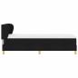 Preview: Boxspringbett mit Kopfteil Schwarz 80 x 200 cm Stoff