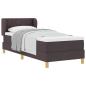 Preview: Boxspringbett mit Matratze Dunkelbraun 80x200 cm Stoff