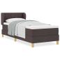 Preview: Boxspringbett mit Matratze Dunkelbraun 80x200 cm Stoff